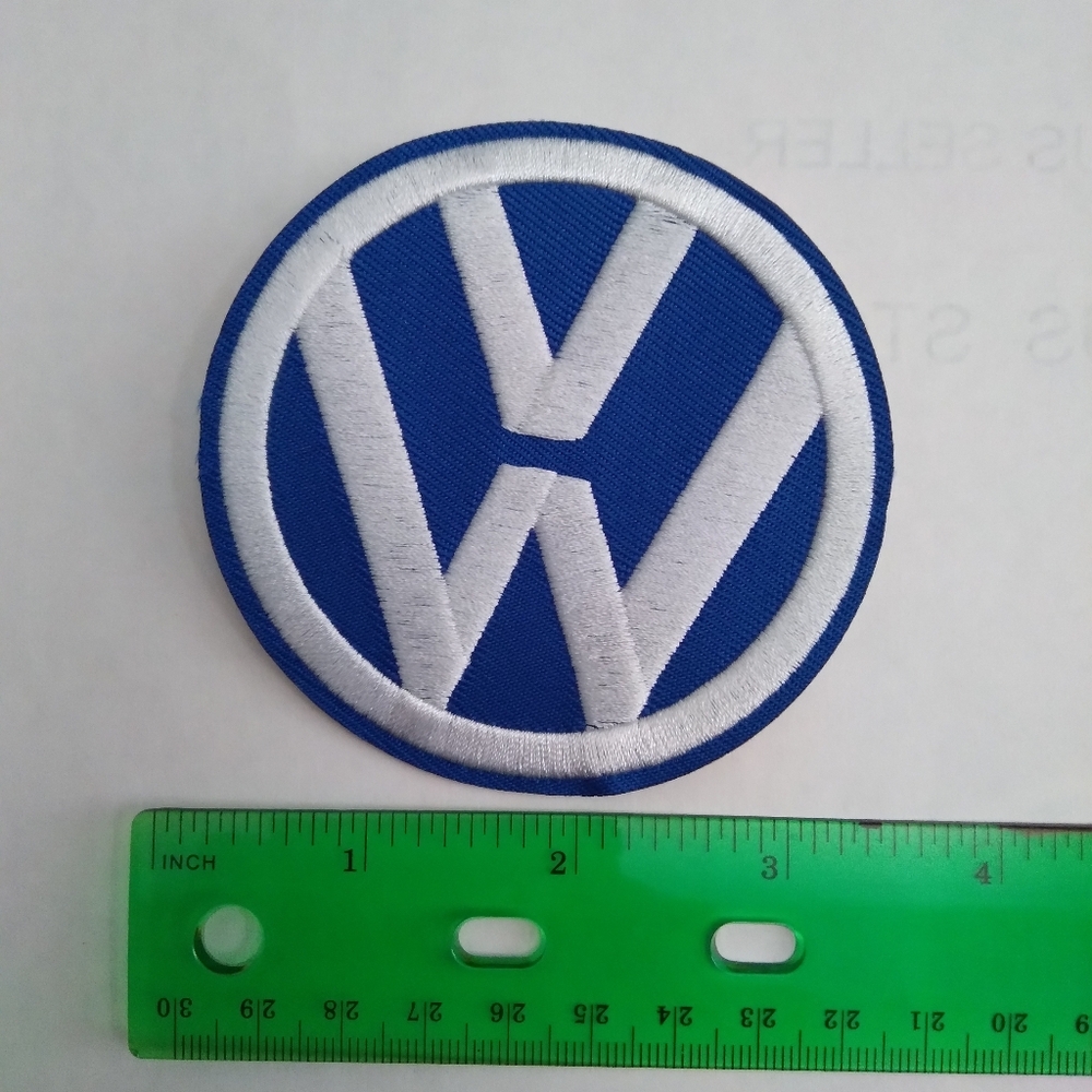 Volkswagen Round Logo Patch in Blue & White